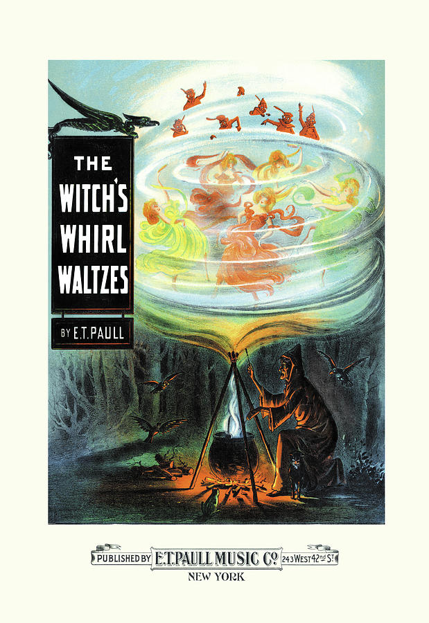 The Witchs Whirl Waltzes Painting by E.T. Paull