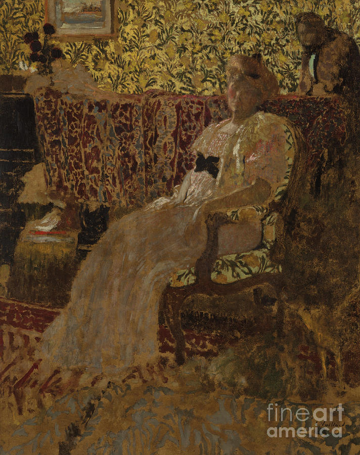 The woman in the chair Painting by Edouard Vuillard