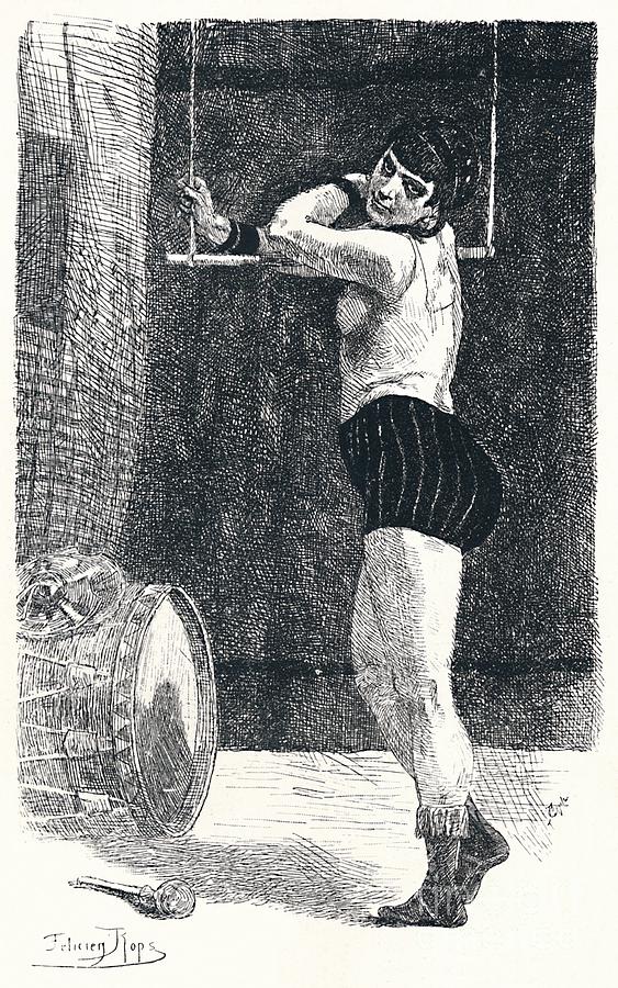 The Woman With The Trapeze Drawing by Print Collector