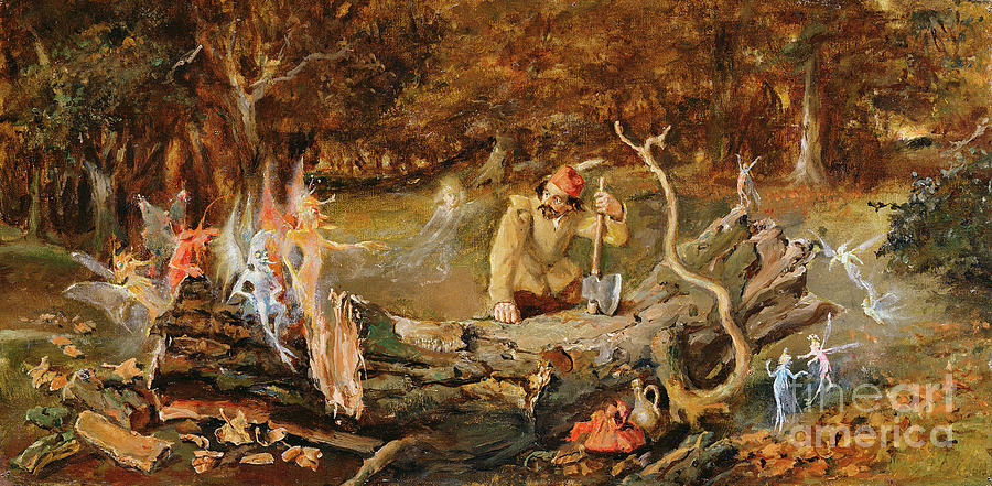 Tree Painting - The Woodcutter by John Anster Fitzgerald