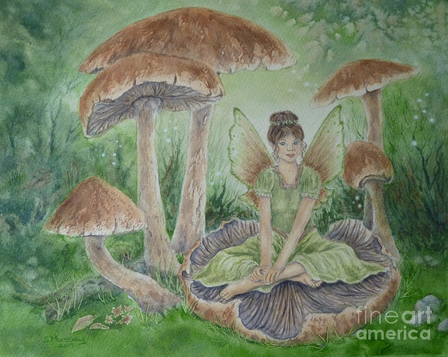 The Woodland Fae Painting By Sue Massey Fine Art America