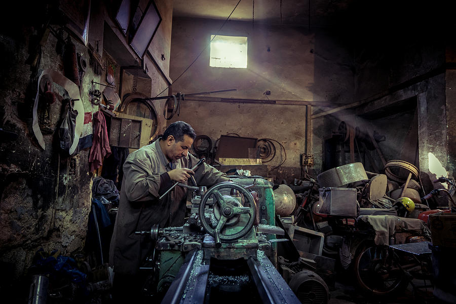 Work Photograph - The Worker by Nader El Assy