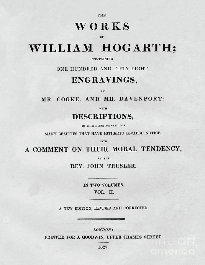 The Works Of William Hogarth Drawing by Print Collector