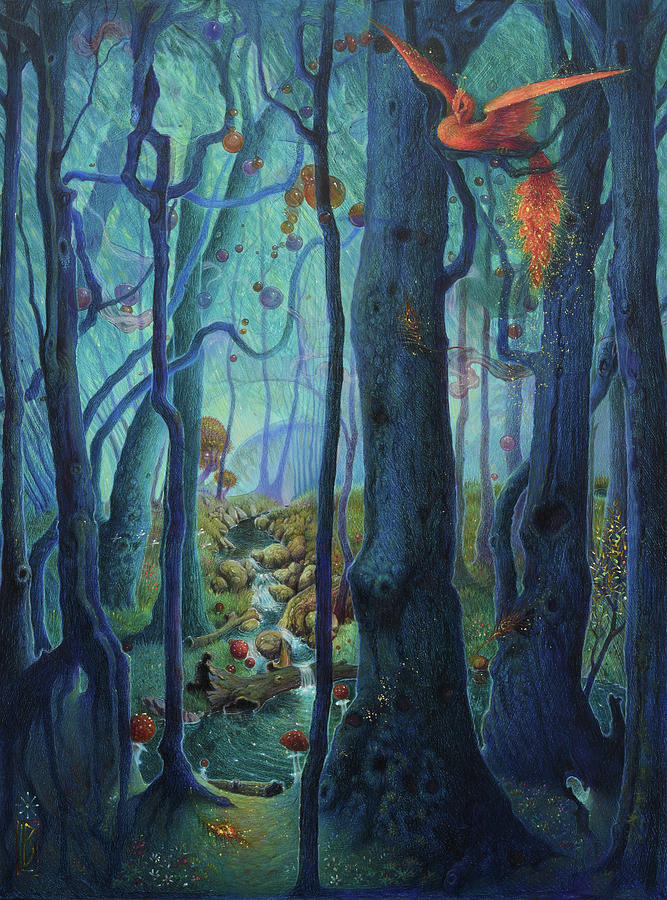 The World Between the Trees Painting by Lynn Bywaters