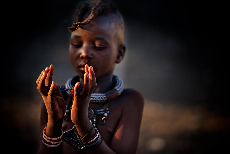 Himba Photograph - The World In My Hands by Trevor Cole