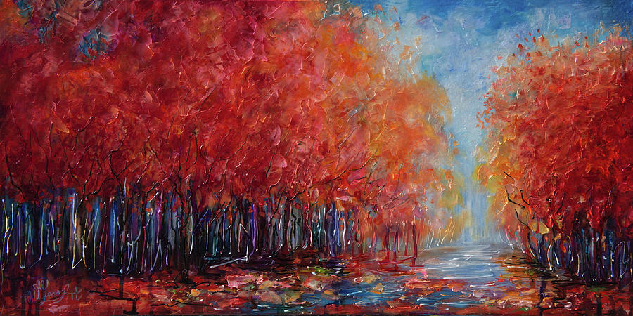 The World Is Empty Without You PALETTE KNIFE by OLena Art by OLena Art Brand The World Is Empty Without You PALETTE KNIFE by OLena Art by OLena Art Brand