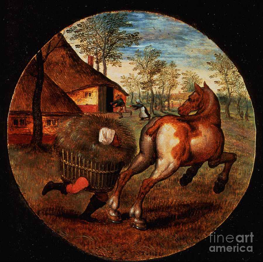 The World Turned Upside Down Painting by Pieter The Younger Brueghel