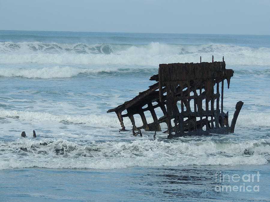 The Wreck of The Peter Iredale Photograph by Beverly Guilliams - Fine ...