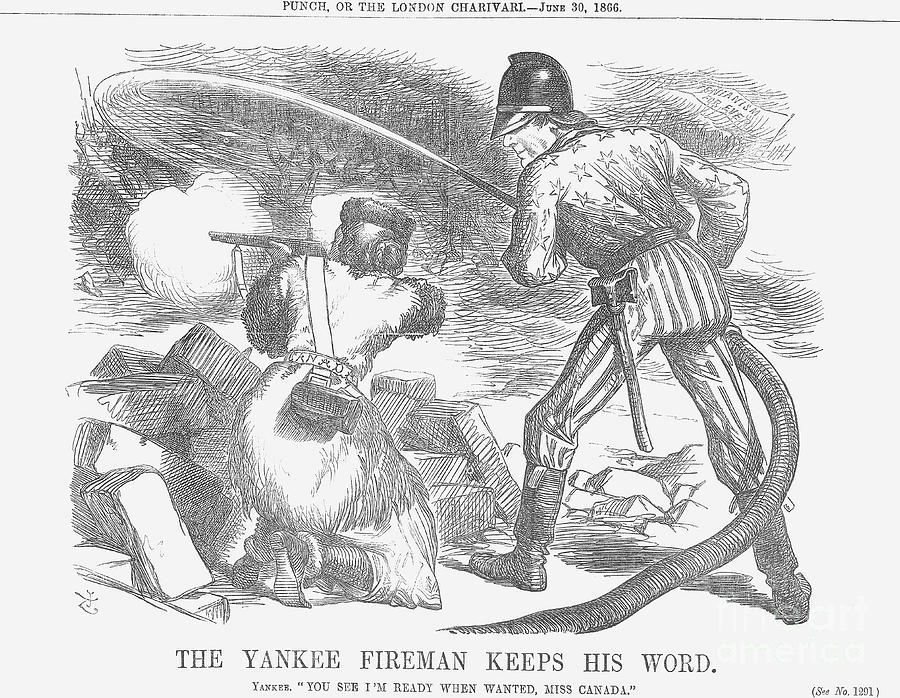 The Yankee Fireman Keeps His Word Drawing by Print Collector