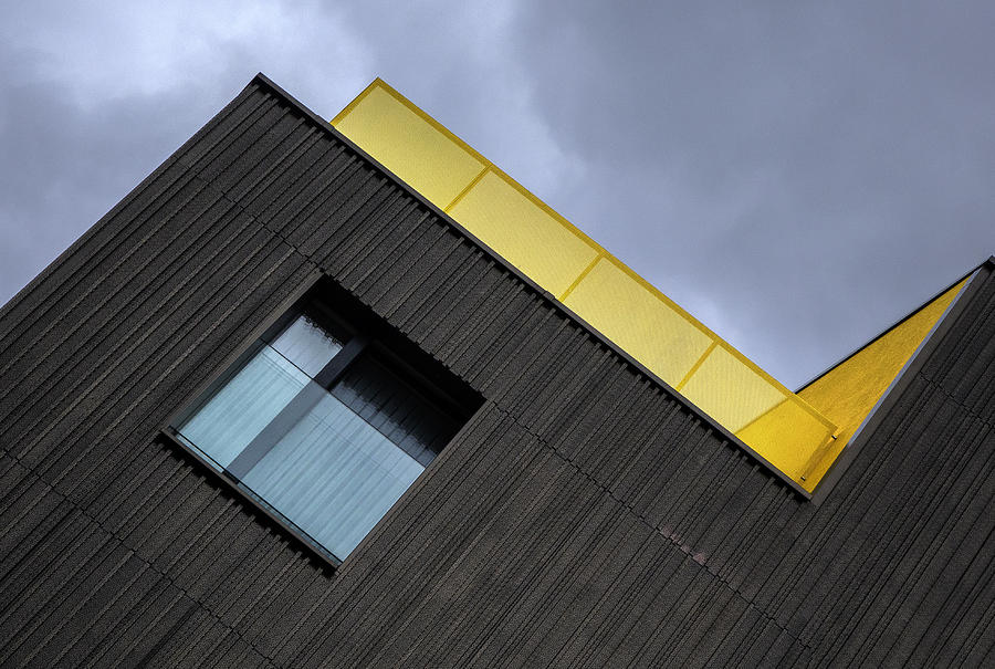 Abstract Photograph - The Yellow Balcony by Jef Van Den Houte