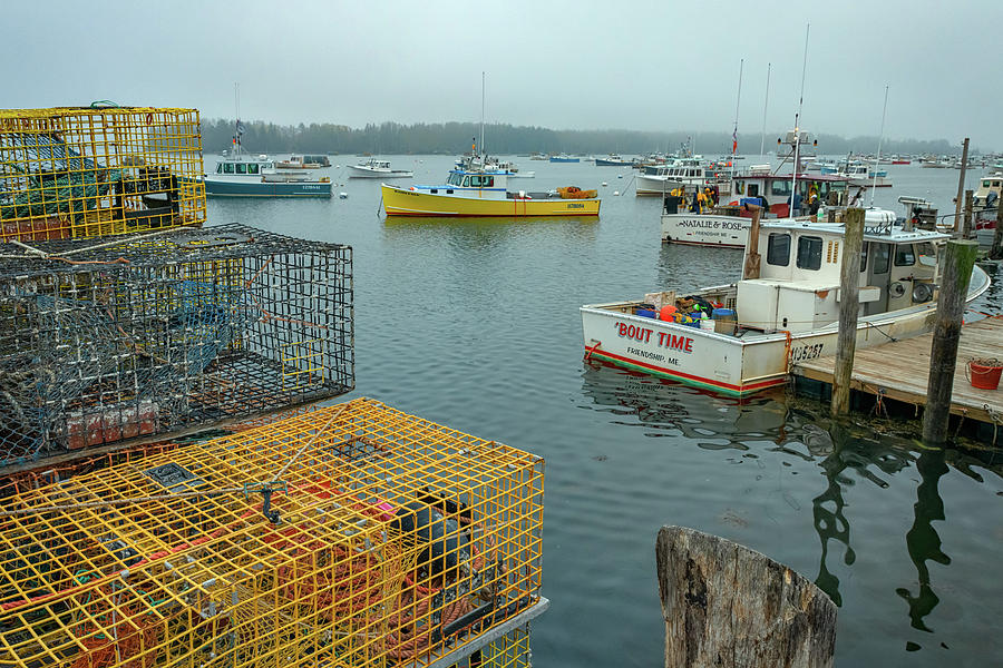 Boat Photograph - The Yellow Lobster Boat by Rick Berk