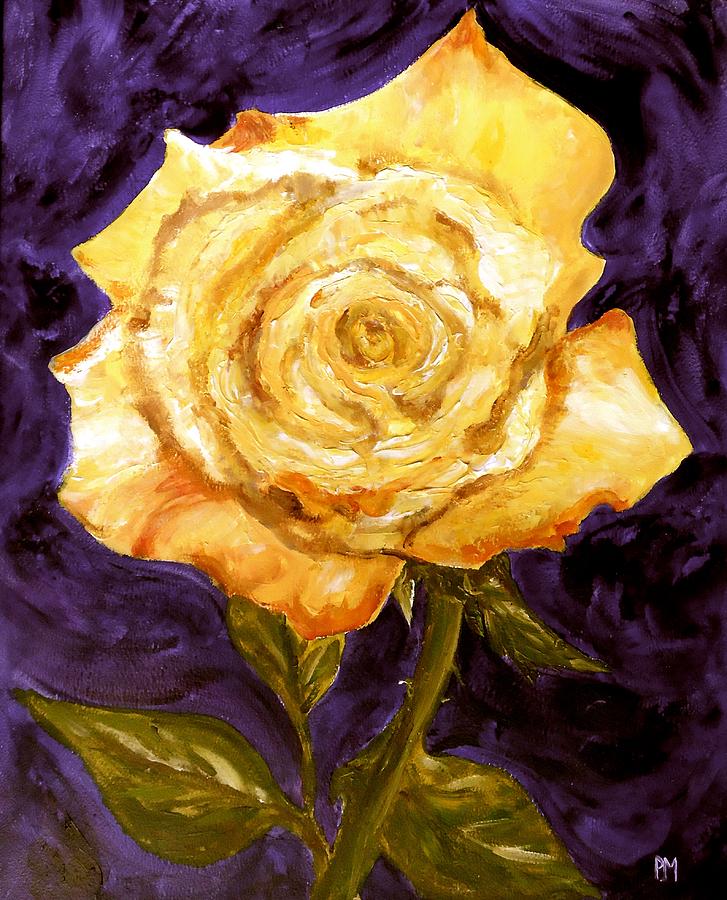 The Yellow Rose Painting by Pete Maier