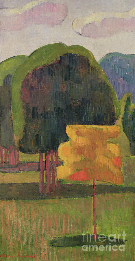 The Yellow Tree, 1888 Painting by Emile Bernard