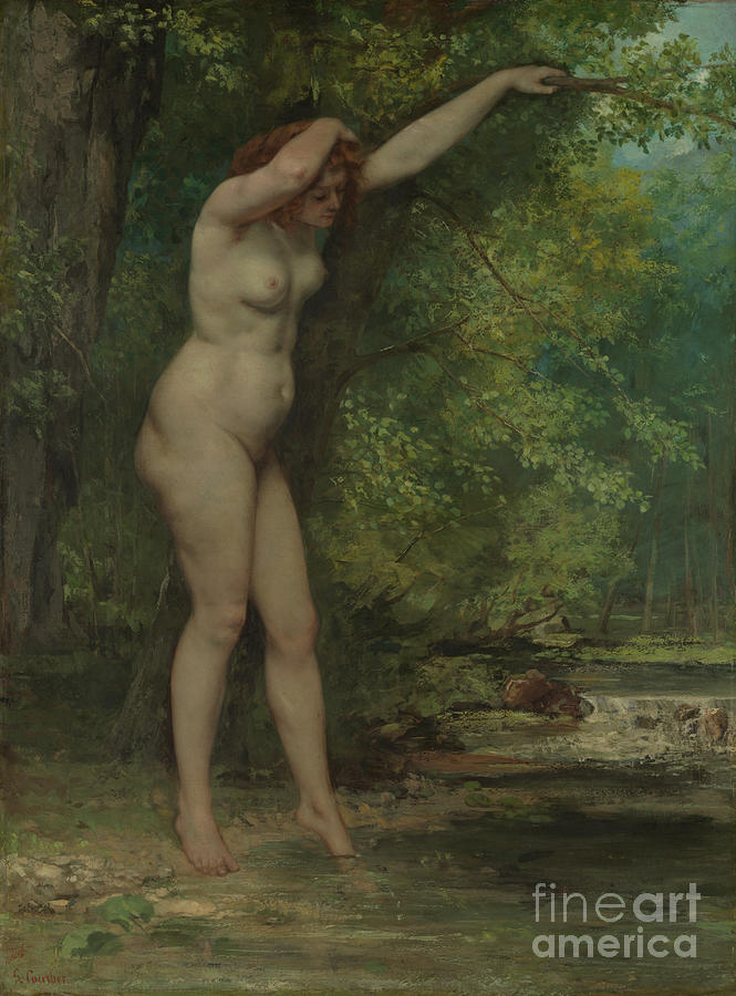 The Young Bather Drawing by Heritage Images