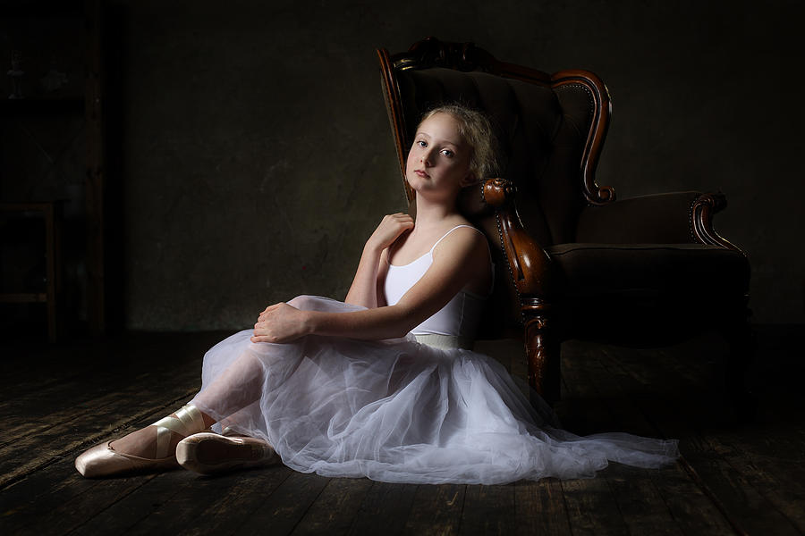 Portrait Photograph - The Young Dancer by Victoria Ivanova