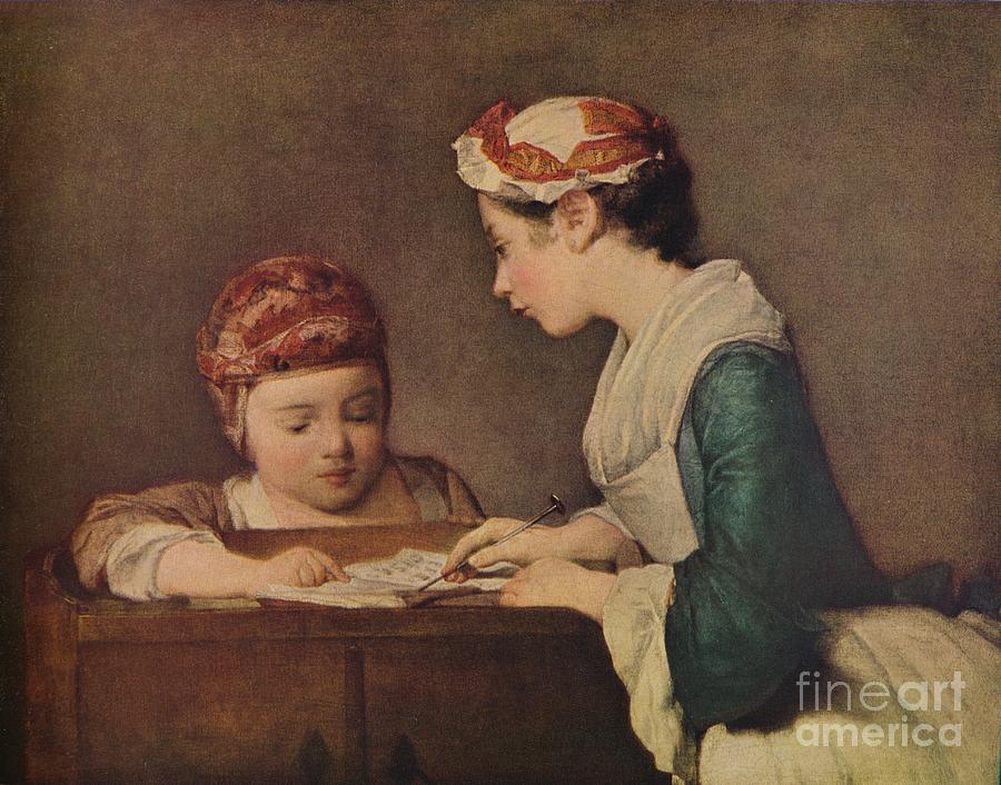 The Young Governess Drawing by Print Collector