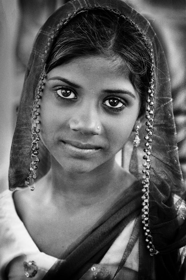 The Young Indian Girl Photograph by Lidia Vanhamme - Fine Art America
