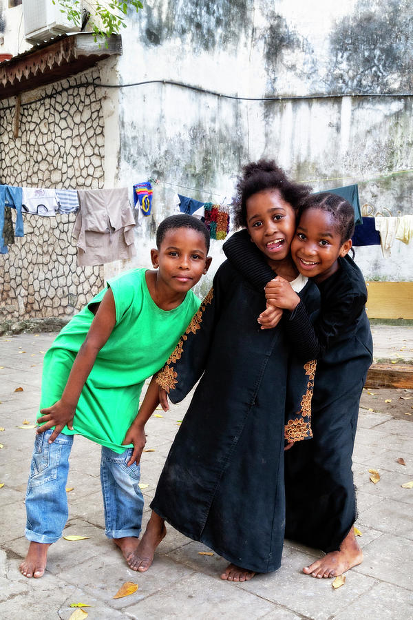 Portrait Photograph - The Zanzibar Girls by Kay Brewer