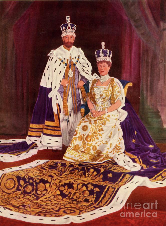Their Majesties King George V And Queen Drawing by Print Collector