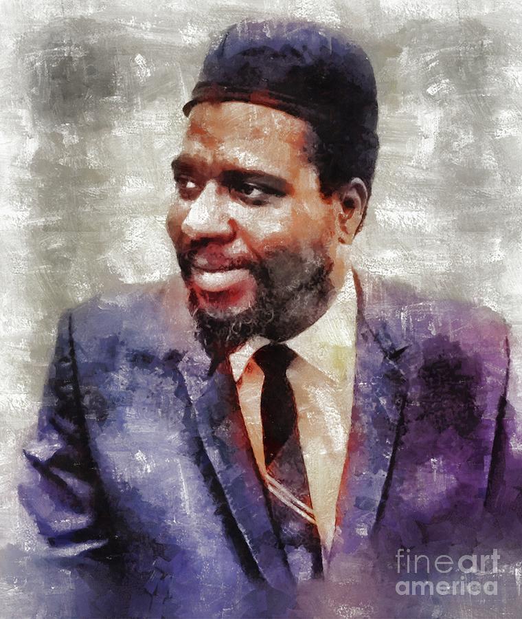 Hollywood Painting - Thelonious Monk, Music Legend by Esoterica Art Agency