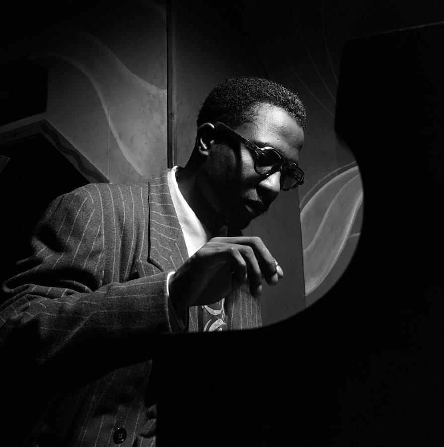 Music Photograph - Thelonious Monk Playing Piano At Mintons Playhouse by Globe Photos