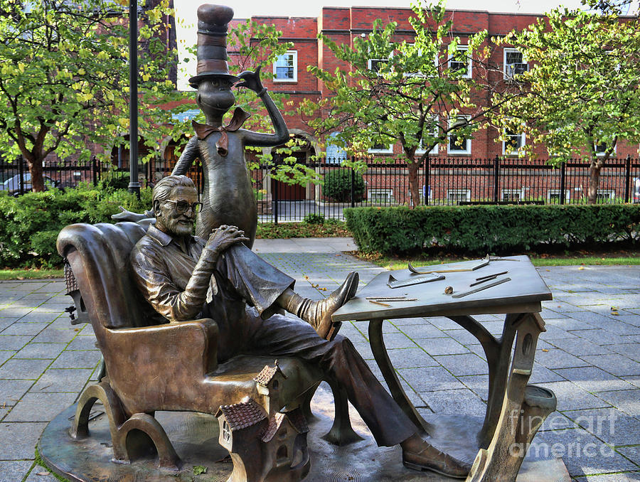 Theodor Seuss Geisel and the Cat in the Hat  3738 Photograph by Jack Schultz