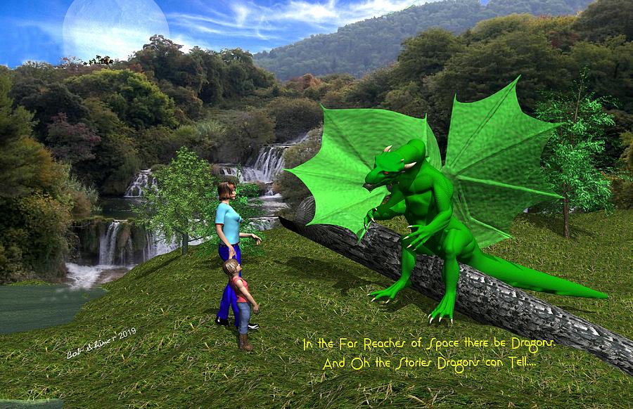 There Be Dragons Digital Art by Bob Shimer