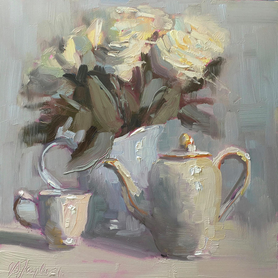 Coffee Painting - There Is A Change In The Air by Jennifer Stottle Taylor