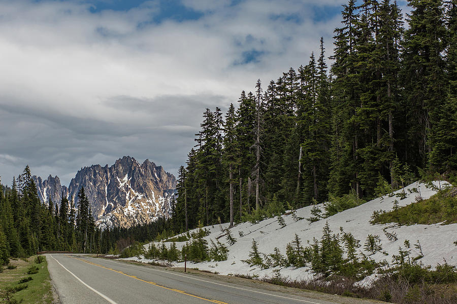 A mountain at the end of the road, North Cascades National Park, Washington  Photograph by Julieta Belmont
