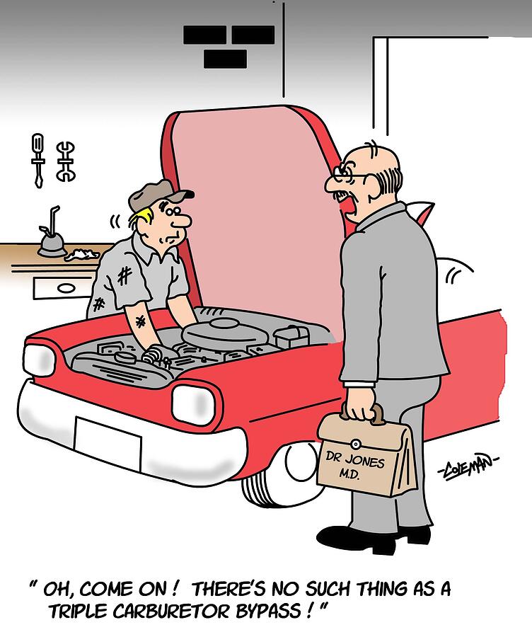 Theres No Such Thing As A Triple Carburetor Bypass Drawing by Ron Coleman Theres No Such Thing As A Triple Carburetor Bypass Drawing by Ron Coleman