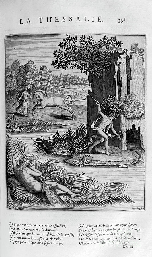 Thessalie, Thessaly, 1615. Artist Drawing by Print Collector