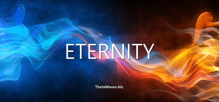 THETA-WAVES--13--Eternity-White-Horizontal Digital Art by Tari Steward
