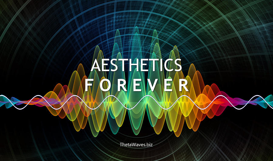 THETA-WAVES--35-Spectrum-Aesthetics-Forever-White Digital Art by Tari Steward