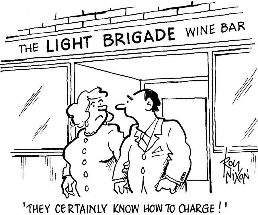 They Certainly Know How To Charge Drawing by Roy Nixon They Certainly Know How To Charge Drawing by Roy Nixon
