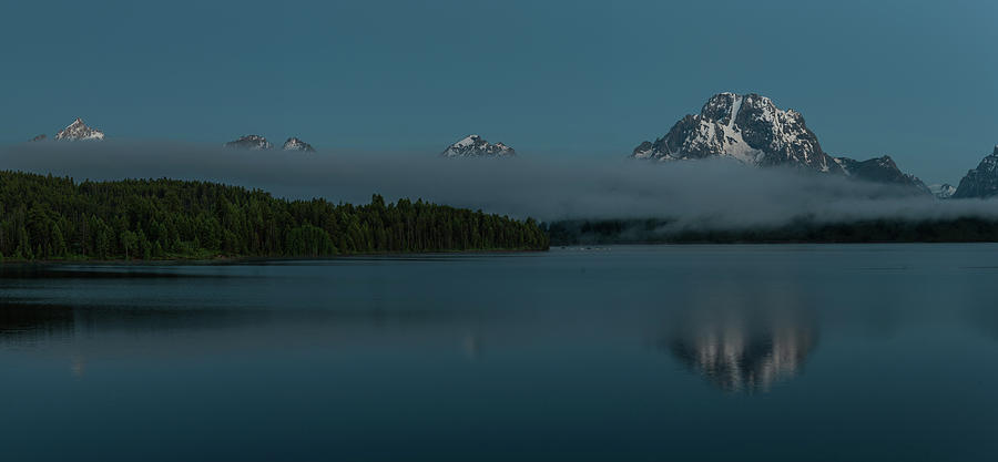 Thick Cloud at Base of Grand Teton Photograph by Kelly VanDellen