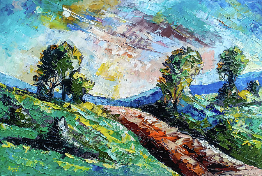 Hilly Road Painting