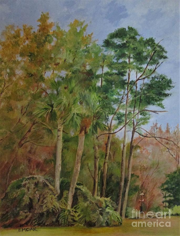 Tree Painting - Thicket Along Chattam Lane by Barbara Moak