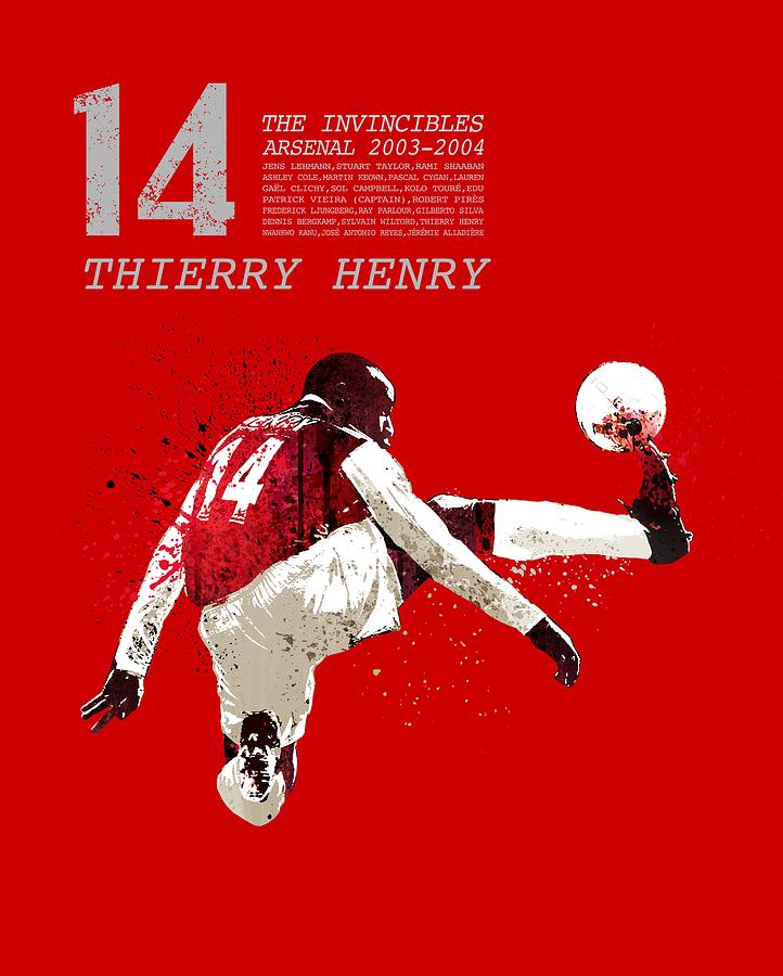 Thierry henry  Painting by Art Popop
