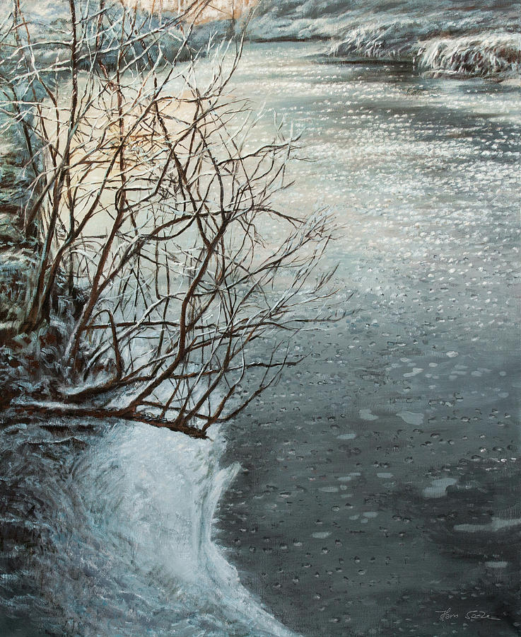 Thin Ice Painting by Hans Egil Saele
