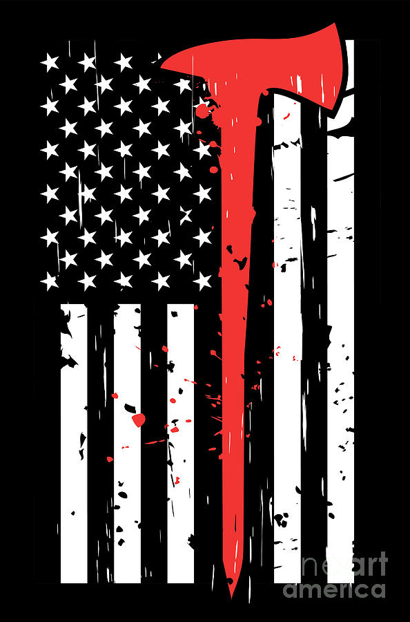 JMM Industries Firefighter Flag WAxe  Emblem Thin Red Line Ax Tattered  Look Car Window Bumper 5Inches by 3Inches UV Resistant Laminate PDS028   Amazonin Car  Motorbike