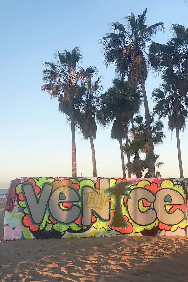 Venice Beach Photograph - Think Venice by Art Block Collections