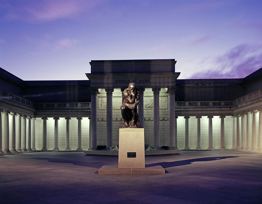 Thinker at the Legion of Honor Painting by Carol Highsmith - Fine Art ...