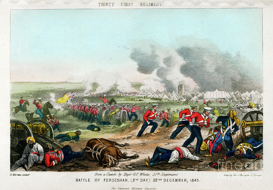 Thirty First Regiment, Battle Drawing by Print Collector