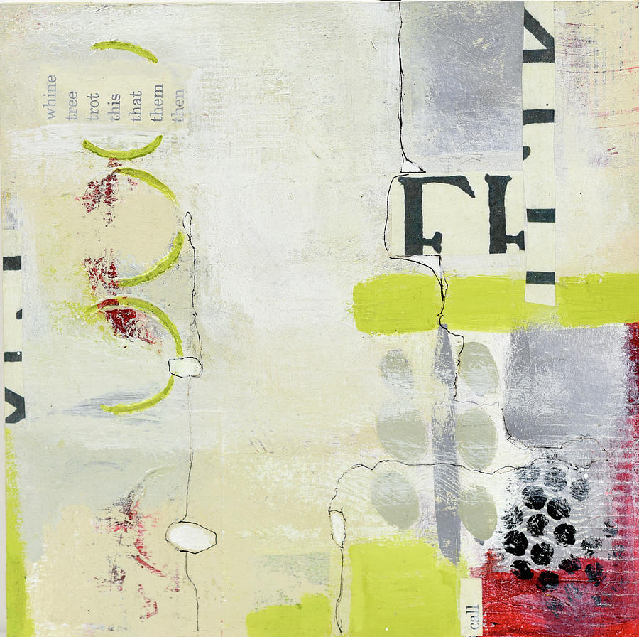 Abstract Mixed Media - This and That by Leslie Rottner