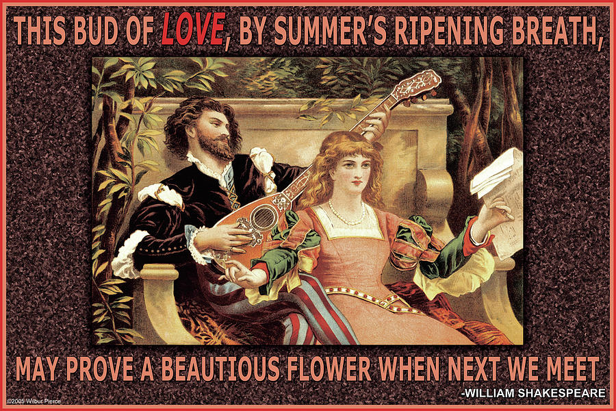 This Bud of Love Painting by William Shakespeare