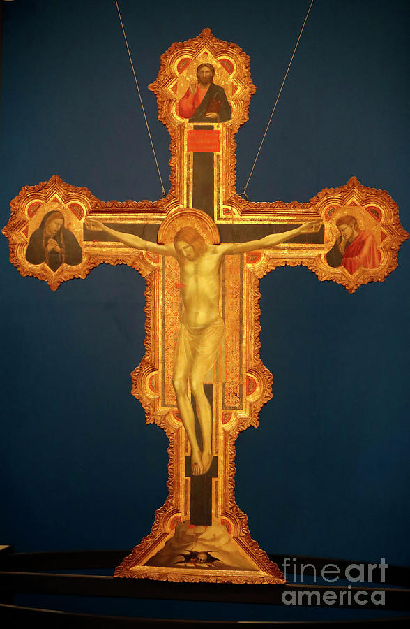 Giotto Di Bondone Painting - This Crucifix Painted By Giotto. 14 Th Century.  Padua. Italy. by Giotto