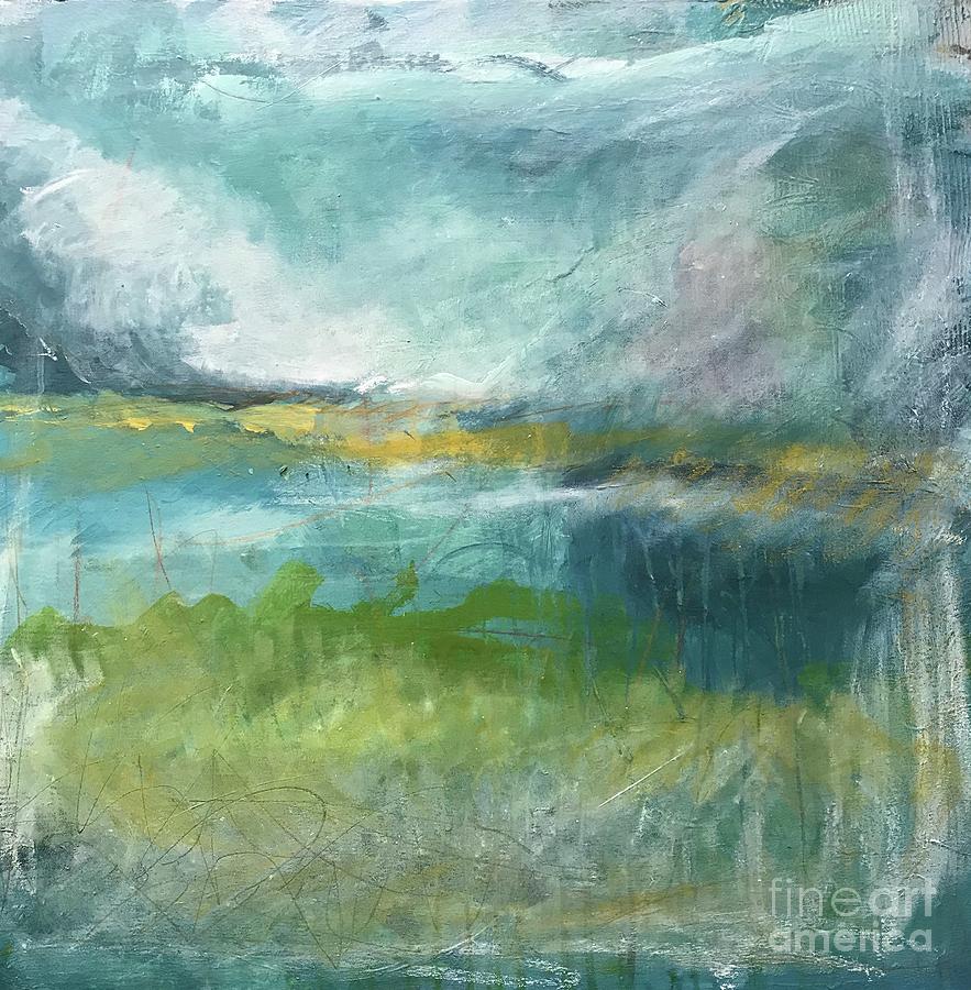 Abstract Painting - This day by Deborah Miller