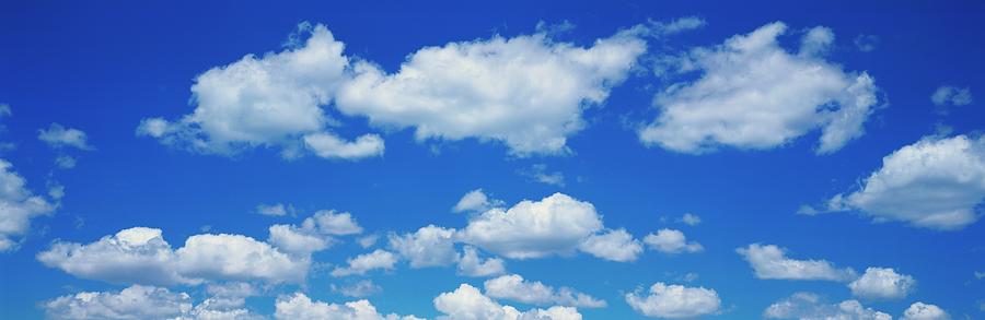 Nature Photograph - This Is A Sky With Cumulus Clouds by Visionsofamerica/joe Sohm
