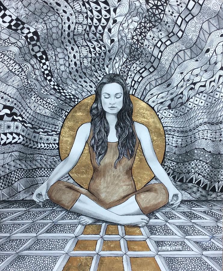 This Is My Zen Drawing by Anita Duhon Fine Art America