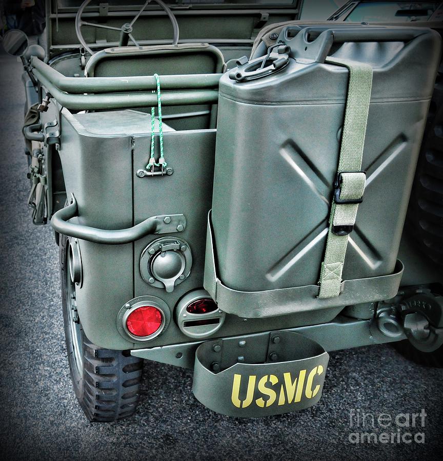 Transportation Photograph - This Jeep Belongs to a US Marine by Paul Ward